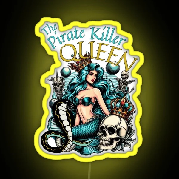 The Pirate Killer Queen Mermaidcore RGB Neon Sign