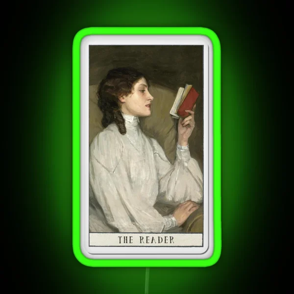 The Reader Tarot Card RGB Neon Sign