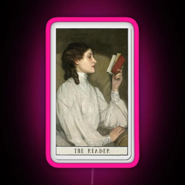 The Reader Tarot Card RGB Neon Sign
