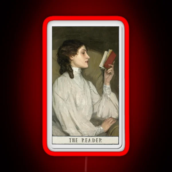 The Reader Tarot Card RGB Neon Sign