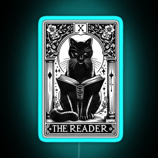 The Reader Tarot Card RGB Neon Sign