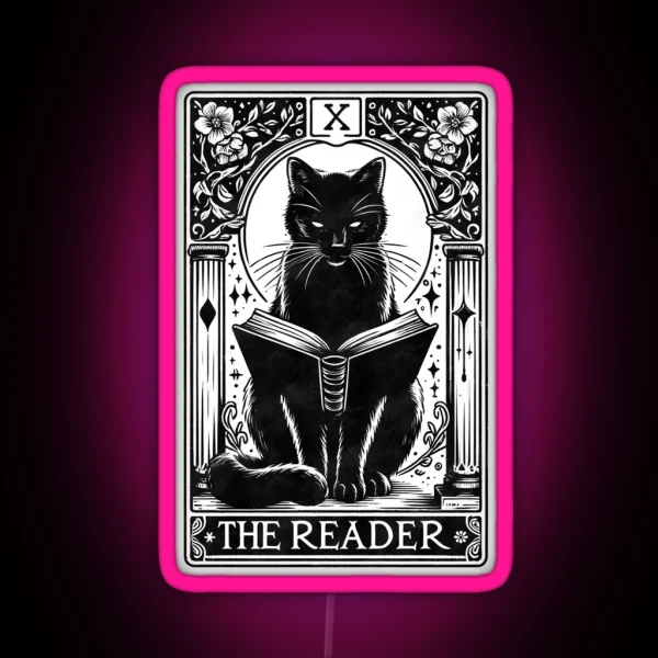 The Reader Tarot Card RGB Neon Sign