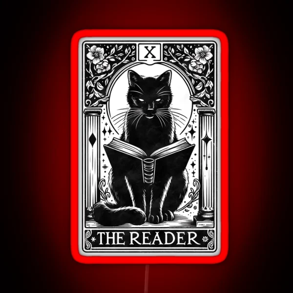 The Reader Tarot Card RGB Neon Sign