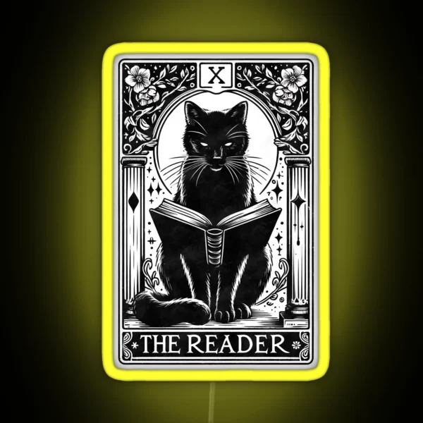 The Reader Tarot Card RGB Neon Sign
