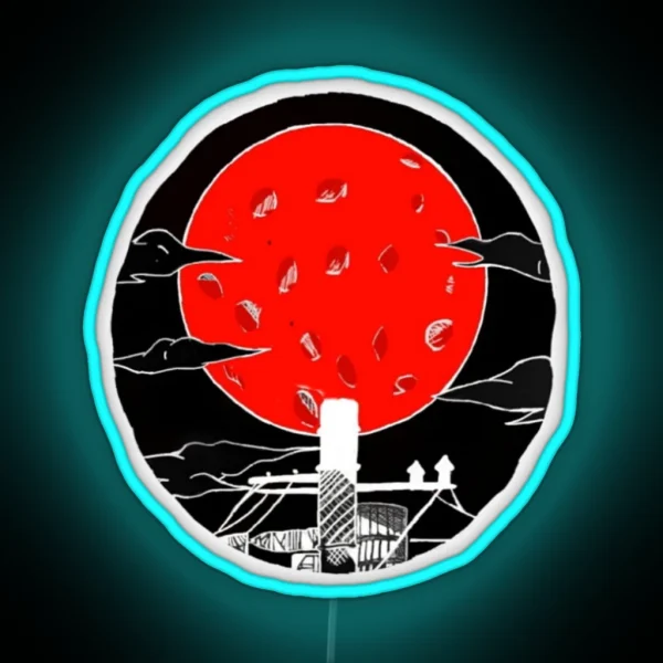 The Red Moon RGB Neon Sign