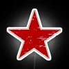 Vibrant Red LED Star Night Light Neon Sign Decoration Accent Furniture