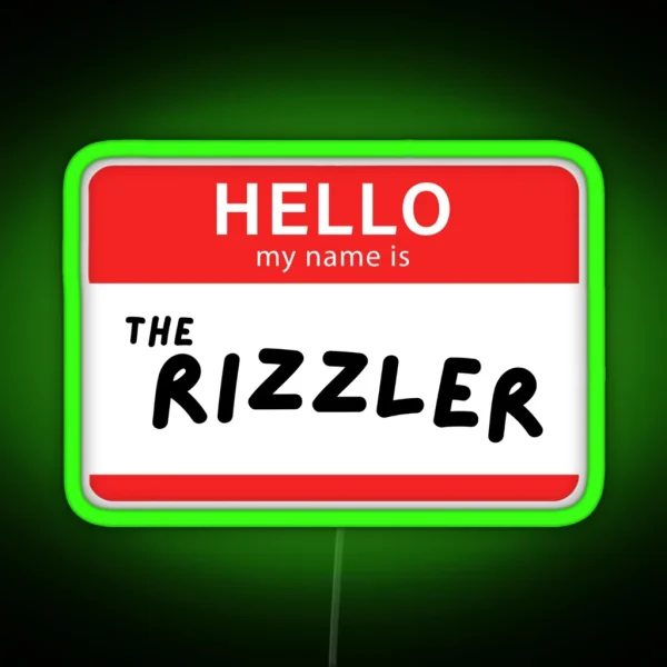 THE RIZZLER RGB Neon Sign