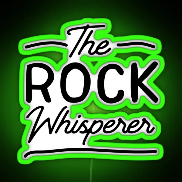 The Rock Whisperer RGB Neon Sign