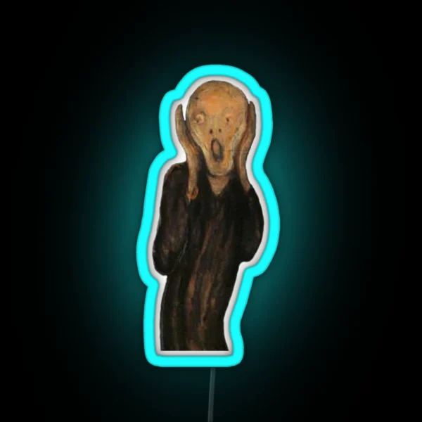 THE SCREAM RGB Neon Sign