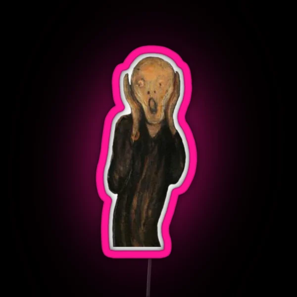 THE SCREAM RGB Neon Sign