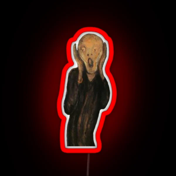 THE SCREAM RGB Neon Sign