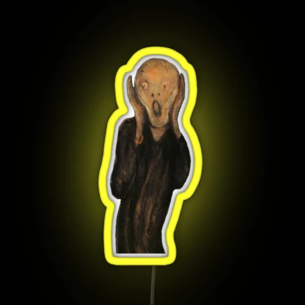 THE SCREAM RGB Neon Sign