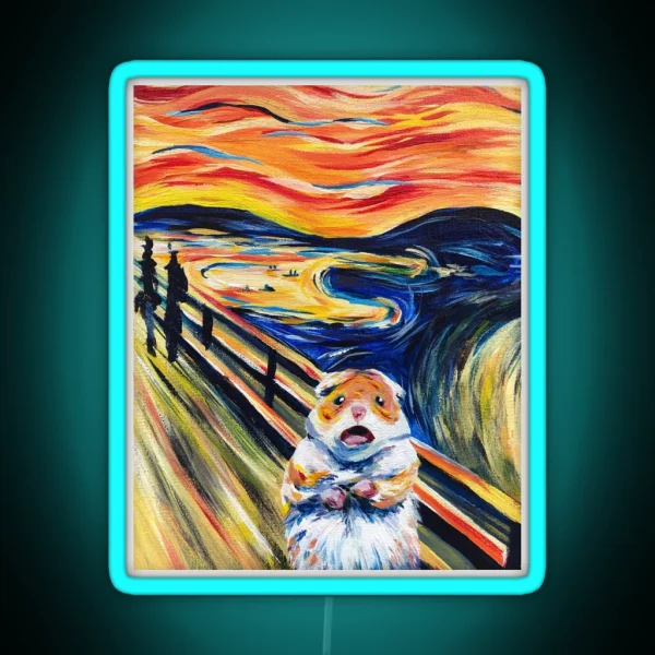 The Screaming Hamster RGB Neon Sign