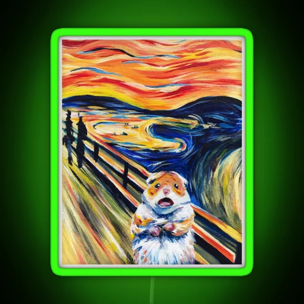 The Screaming Hamster RGB Neon Sign
