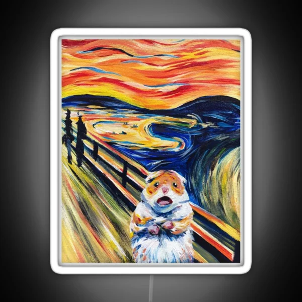 The Screaming Hamster RGB Neon Sign