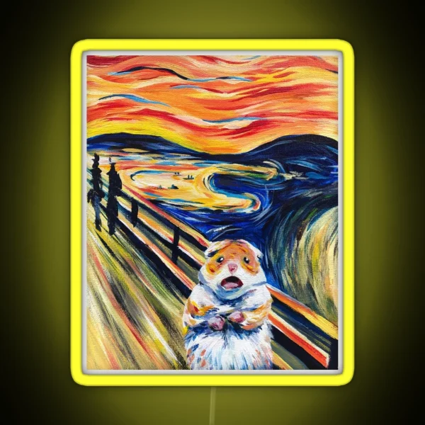 The Screaming Hamster RGB Neon Sign