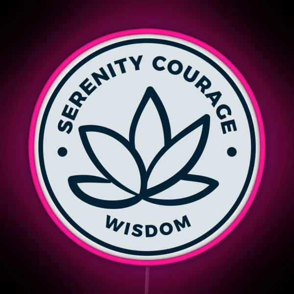 The Serenity Prayer Serenity Courage Wisdom RGB Neon Sign