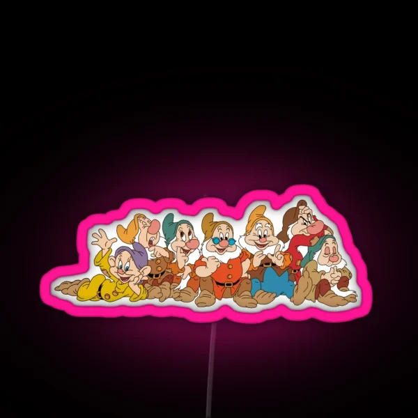 The Seven Dwarfs RGB Neon Sign
