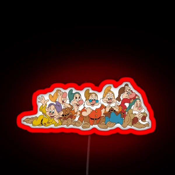 The Seven Dwarfs RGB Neon Sign
