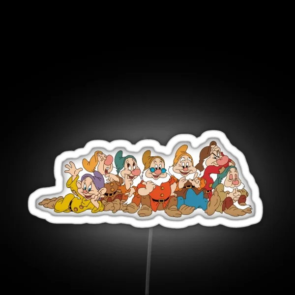 The Seven Dwarfs RGB Neon Sign