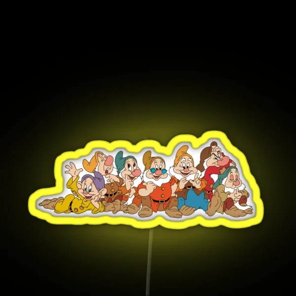 The Seven Dwarfs RGB Neon Sign