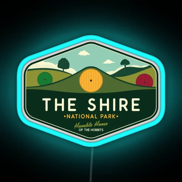 The Shire National Park Humble Home Of The Hobbits RGB Neon Sign
