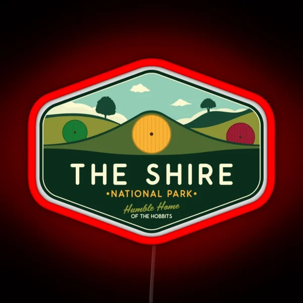 The Shire National Park Humble Home Of The Hobbits RGB Neon Sign
