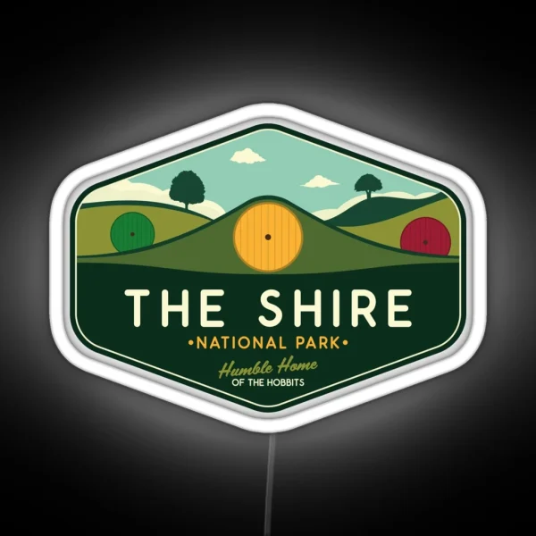 The Shire National Park Humble Home Of The Hobbits RGB Neon Sign