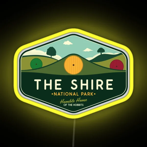 The Shire National Park Humble Home Of The Hobbits RGB Neon Sign
