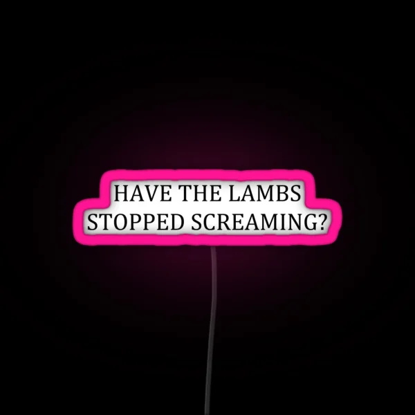The Silence Of The Lambs Quote RGB Neon Sign