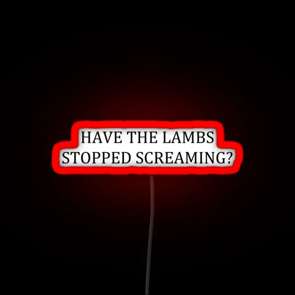 The Silence Of The Lambs Quote RGB Neon Sign