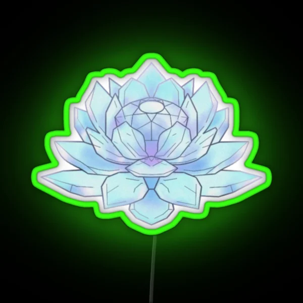 The Silver Crystal Ver 2 RGB Neon Sign