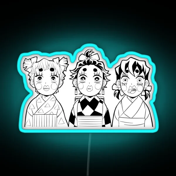 The Slayer Of Demons TRIO Funny RGB Neon Sign