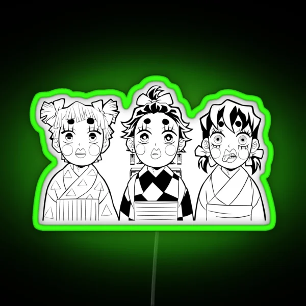 The Slayer Of Demons TRIO Funny RGB Neon Sign