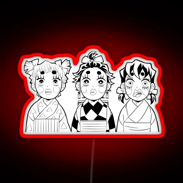 The Slayer Of Demons TRIO Funny RGB Neon Sign