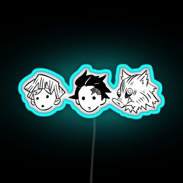 The Slayer Of Demons TRIO RGB Neon Sign