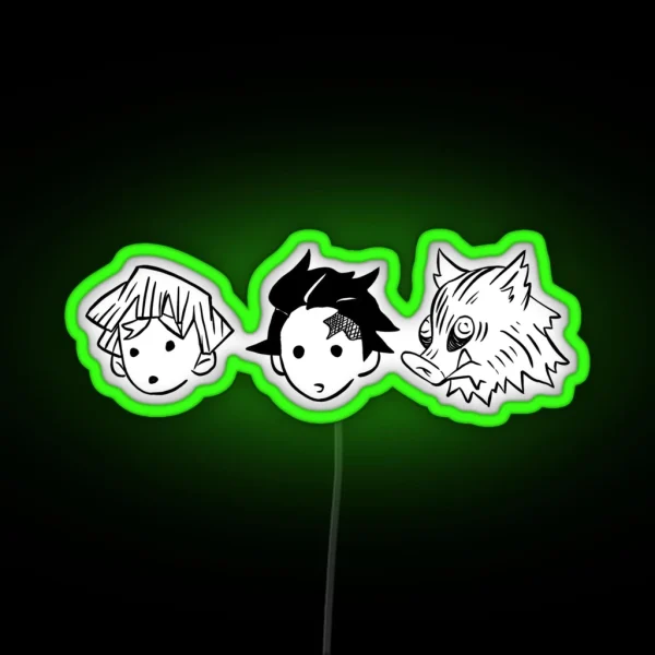 The Slayer Of Demons TRIO RGB Neon Sign