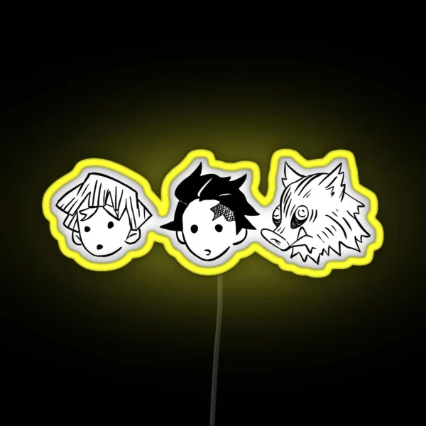 The Slayer Of Demons TRIO RGB Neon Sign