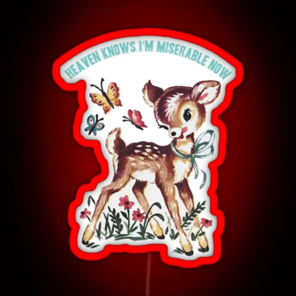 THE SMITHS Baby Deer RGB Neon Sign
