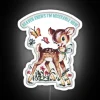 Vintage-inspired Smiths-themed RGB neon sign featuring adorable baby deer design.