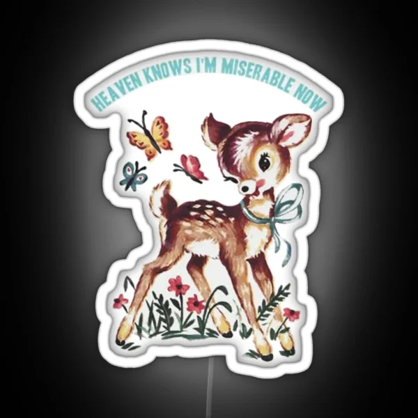 THE SMITHS Baby Deer RGB Neon Sign