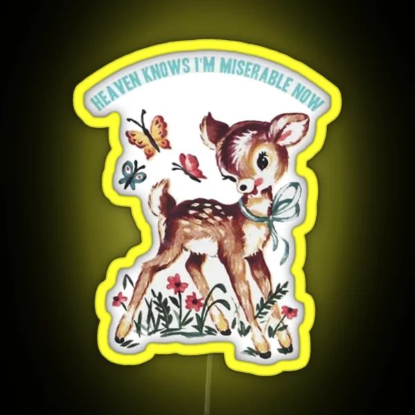THE SMITHS Baby Deer RGB Neon Sign