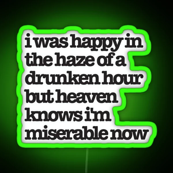 The Smiths Song Lyrics RGB Neon Sign