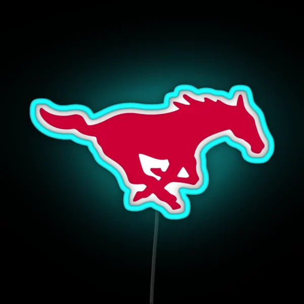 The SMU Mustangs RGB Neon Sign