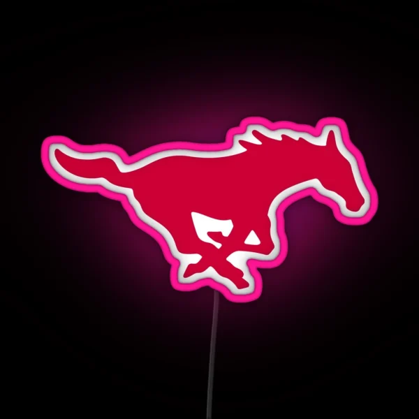 The SMU Mustangs RGB Neon Sign