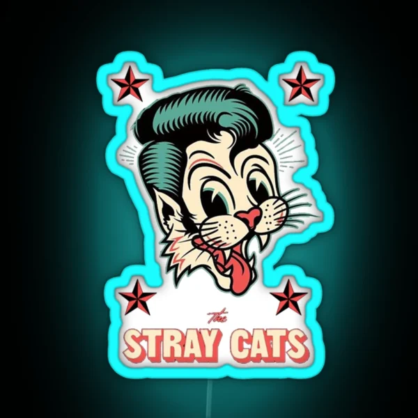 The Stray Cats RGB Neon Sign