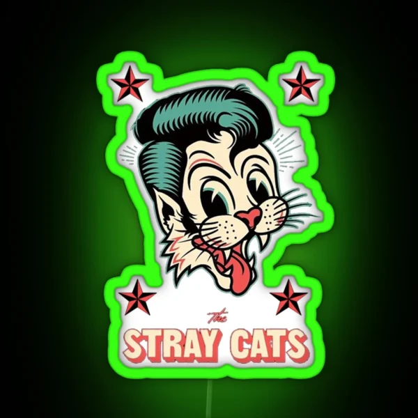 The Stray Cats RGB Neon Sign