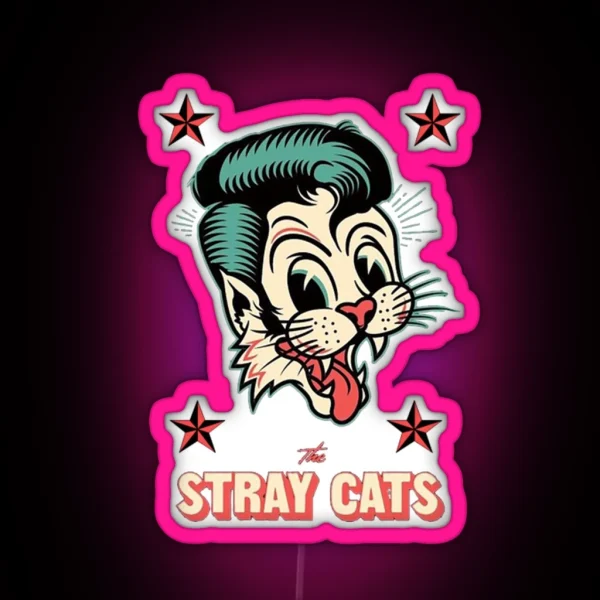 The Stray Cats RGB Neon Sign