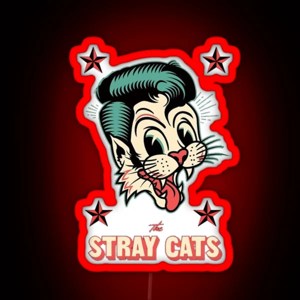 The Stray Cats RGB Neon Sign