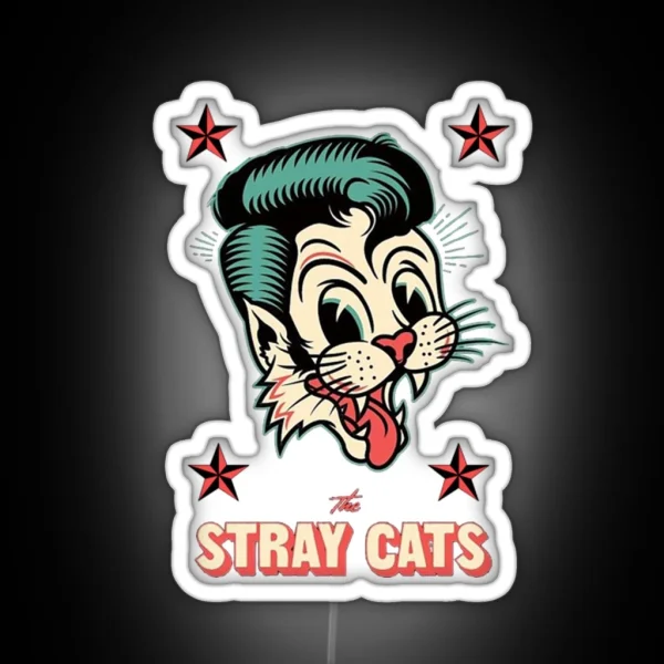 The Stray Cats RGB Neon Sign